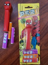PEZ dispenser 2 Spiderman one original packaging Marvel comics 1985 - $15.00