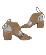 KENNETH COLE NY Vito Women&#39;s 7.5 Beige Suede Leather Block Heel Sandals ... - $52.93 CAD