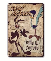 Road Runner Wile E. Coyote Novelty metal sign, 12 x 8 Wall Art - £7.06 GBP