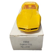 Vintage 1980 Chevy Chevorlet Corvette Dealer Yellow Promo Model Car EUC - £11.98 GBP