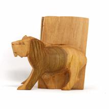 Global Crafts Hand-Carved Wood Safari Book Ends, Made in Kenya, Zebra, S... - £46.71 GBP
