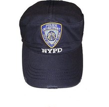 NYPD Baseball Hat New York Police Department Distressed Logo White Letters - $16.19