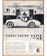 1958 Triumph TR3 Automobile Car PRINT AD &quot;C&quot; BX4 - $121.83 MXN