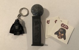 Star Wars Darth Vader Pez Dispenser Temp Tattoos  (3) Lego Mini Keychain - $18.51