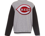 MLB Cincinnati Reds  Reversible Full Snap Fleece Jacket  JHD  Embroidere... - £107.90 GBP