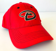 Arizona Diamondbacks Red Baseball Cap Adjustable Hat Cotton New Authentic - $19.34