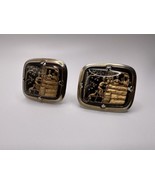 Vintage Gold Dog Country Side Cufflinks 3.3cm - $22.72