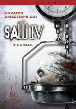 Saw IV (DVD, 2008, Full Screen - Unrated Directors Cut) - £2.44 GBP