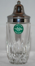 LENOX Full Lead Crystal Glass Salt Pepper Shaker  - £17.33 GBP
