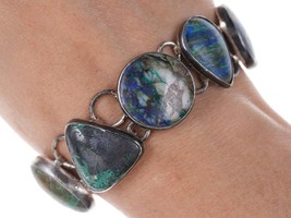 Retro Charles Albert Sterling Azurite bracelet - £156.80 GBP