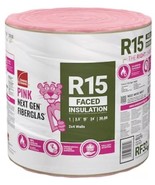 Owens Corning RF15 Pink fiber Glass Insulation - $1,209.77 MXN