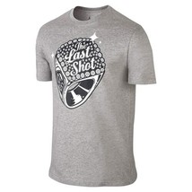 Nike Mens Air Jordan XIV Last Shot T Shirts Dark Grey Heather/Black Size-Small - £40.58 GBP
