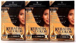 3 Schwarzkopf Keratin Color K-Bond PLE 6.83 Light Brown Permanent Hair Dye - £28.27 GBP