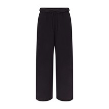 SKIMS Cotton Fleece Classic Oversized Sweatpants Straight Leg Black Sz M... - $82.12 CAD