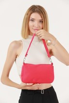 Fuchsia U16 Daily Sport Canvas Fabric Baguette Women&#39;s Hand And Shoulder Bag U:2 - £11.78 GBP