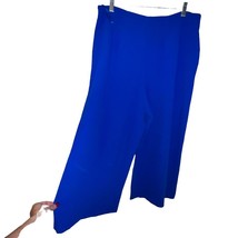 Ted Baker Zettah Pleated Culotte Size 4 US Size 10/ Large Blue Cropped W... - $58.06