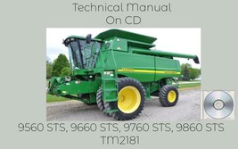 John Deere 9560 STS 9660 STS 9760 STS 9860 STS Combine Technical Manual TM2181 - £18.83 GBP