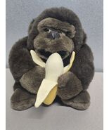 Platinum Management Embrace Vintage Plush 8&quot; Gorilla Brown With Banana Y... - $1,102.07 MXN