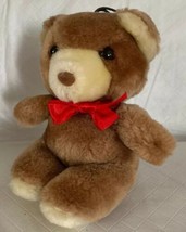 Vintage Eden Teddy Bear Plush Stuffed Animal Baby Rattle Toy Korea Lovey Mini 6&quot; - £13.65 GBP