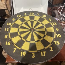 Vintage 18 inch Double Sided Dartboard Archery Game - £15.56 GBP