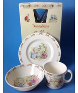 Royal Doulton Bunnykins 3 Pc Childrens Set Plate Cup Bowl Spring Easter ... - £31.92 GBP