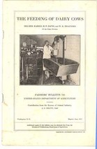 Feeding Dairy Cows booklet 1917 US Dept Agriculture vintage ephemera - £10.93 GBP