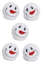 MPP Holiday Dog Toy Spikey Snowman Ball Squeaker Soft High Bounce Choose Quantit - £11.31 GBP+