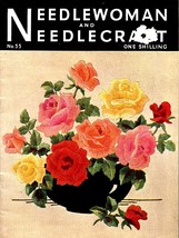 Vintage 1953 Needlewoman and Needlecraft # 55 Transfers Included from the U.K. - £5.27 GBP