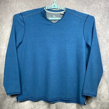 Tommy Bahama Morrow Bay V-Neck Long Sleeved T-Shirt Mens 2XLT Blue Golf ... - $24.65