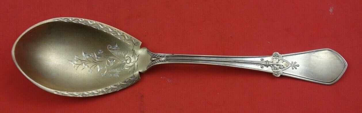 Primary image for Swiss by Gorham Sterling Silver Sugar Spoon Gold Wash Bright-cut 5 3/4"