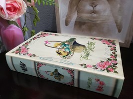 Vintage Style Easter Basket Faux Book Keepsake Storage Stash Box New 11&quot;... - £25.62 GBP