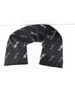 Coach Horse &amp; Carriage All Over Print Wool Knit Winter Neck Scarf Wrap Gray - $55.47 CAD
