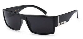 BLACK LOCS SQUARE SUNGLASSES CLASSIC RETRO DESIGNER BIKER MOTORCYCLE CHO... - $8.50