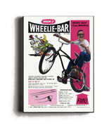 Framed Vintage Wham-O Wheelie Bar toy Restored Magazine Ad - £15.03 GBP