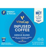 VitaCup Genius Blend Coffee 44 to 176 Keurig K cups Pick Any Size FREE S... - £51.06 GBP+