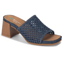 BareTraps Women Block Heel Slide Sandals Brenda Size US 7M Dark Denim Blue - $49.50