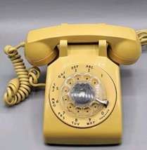 VINTAGE ITT Harvest Gold Rotary Dial Desktop Telephone  - £32.88 GBP