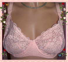 38DD Peach Melba Orange Crochet Lace Sling Body by Victorias Secret DEMI UW Bra - £31.45 GBP