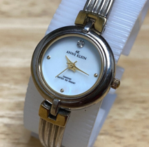 Anne Klein 10/9265 Quartz Watch Women 30m Diamond Dual Tone MOP New Battery 6&quot; - $23.74