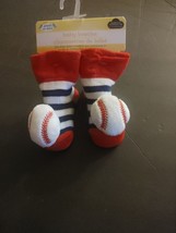 Angel of Mine Baby Booties Socks -  Newborn 0+ Months baseball - £6.02 GBP