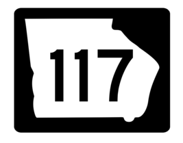 Georgia State Route 117 Sticker R3660 Highway Sign - $1.45+