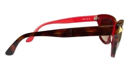 Valentino V656S 240 Red Tortoise Rockstud Sunglasses Italy V Logo image 7