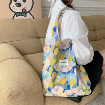 Retro Oil Painting Flower Canvas Bag,Casual Shoulder Bag,Trendy Handbag,... - £18.01 GBP