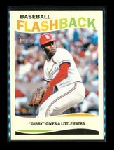 2013 Topps Heritage Flashback Baseball Card BF-BG Bob Gibson St. Louis Cardinals - £7.75 GBP