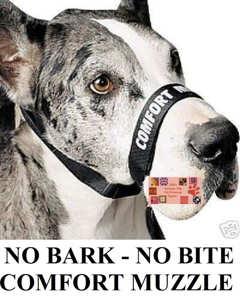 DOG Grooming Training No Bark/No Bite Comfort Quick Fit Adjustable MUZZL... - $11.99