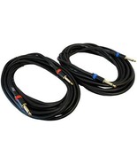 The 25-Foot Pair Of 1/4&quot; Ts To 1/4&quot; Ts Loud Speaker Cables From Audio200... - $46.98