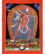 VAJRAYOGINI/ JOGINI MA/ YOGINI ORIGINAL MASTERPIECE TIBETAN THANGKA PAIN... - $3,046.81 MXN