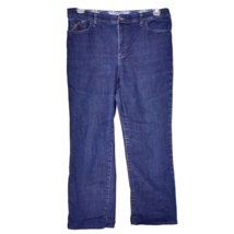 Gloria Vanderbilt Amanda Women&#39;s Jeans Size 12 Straight Cut Blue Denim - $15.14