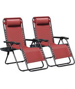 Zero Gravity Chair Patio Outdoor Foldable Lawn Lounge Chair Reclining Ch... - $1,822.34 MXN
