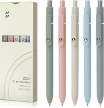 Gel Pens, 5pcs 0.5mm Quick Dry Black Ink Pens Fine Point Smooth Writing Pen - $11.64